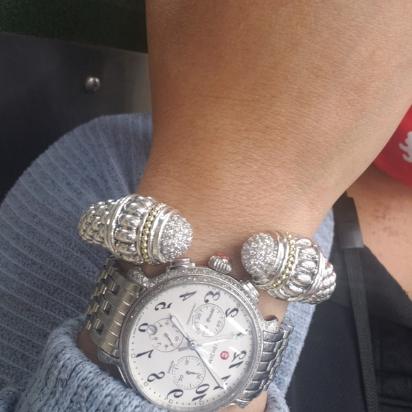 @SOLD@Diamond cuff bracelet - Picture 3 of 9